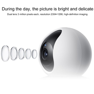 Caméra intelligente <span class=keywords><strong>Xiaomi</strong></span> fiable <span class=keywords><strong>C300</strong></span>, double objectif, vidéo HD 2K 3MP, interphone, détection humanoïde IA, Wi-Fi 6 double bande - Product Image 5