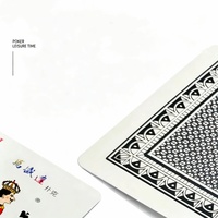 Cartes à jouer Wanshengda en papier bleu à noyau régulier, cadeau promotionnel d'affaires, commande en gros de poker