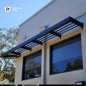 Pabrik grosir sistem proyek layar logam naungan rumah kanopi aluminium tenda untuk teras belakang jendela garasi