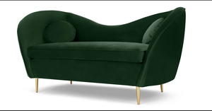 <span class=keywords><strong>Classic</strong></span> Velvet Fabric Sofa Pink Color Living Room Furniture Gold Metal Legs Sofa With Round Cushion - Product Image 5