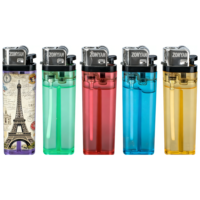 Briquet à gaz jetable classique en plastique, durable et écologique, pour cadeaux d'affaires, vente en gros, fabrication OEM en Chine