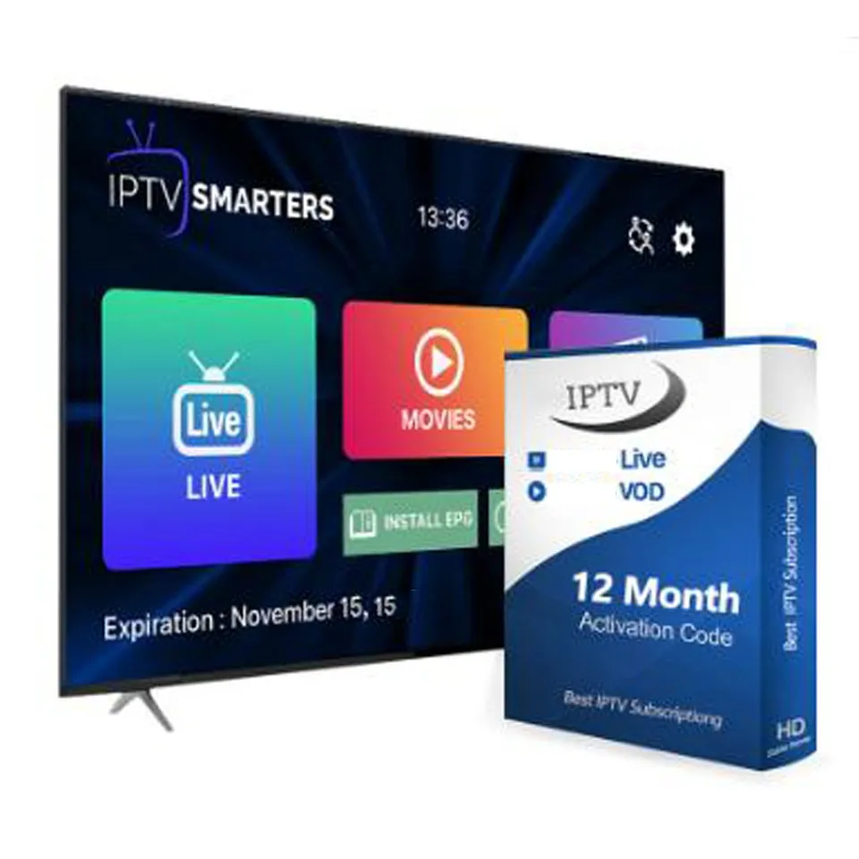 Suscripción de IPTV 4K de alta calidad con prueba gratuita para Android TV Box Setup Box con XXX VOD Movie Smarters pro IPTV susbcription
