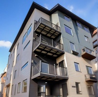 Balustrades contemporaines de qualité supérieure, rampes de balcon en aluminium thermolaqué, préfabriquées, sur mesure, noires, résistantes à la rouille