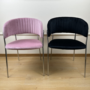 Sedie da Pranzo di Lusso con <span class=keywords><strong>Gambe</strong></span> in Metallo Dorato per Ristoranti Occidentali, Pasticcerie e Sale da Tè, Sedie per Mensa del Personale, Divanetti e Poltrone - Product Image 4