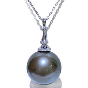 Collar de Perlas Naturales de Agua Dulce, Blancas, con Colores Mezclados, de 6-10 mm, con Luz Intensa y Pequeñas Imperfecciones, 60 cm de Largo, Caja de Regalo Incluida - Product Image 5