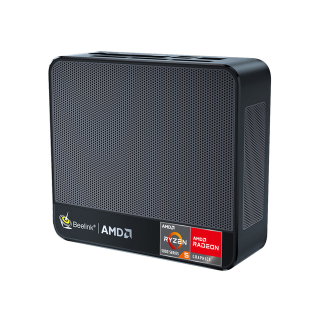 Beelink Industrial Mini PC Fanless Design AMD Ryzen 5 5500U 2.1-4.0GHz 6C/12T CPU Data Processor