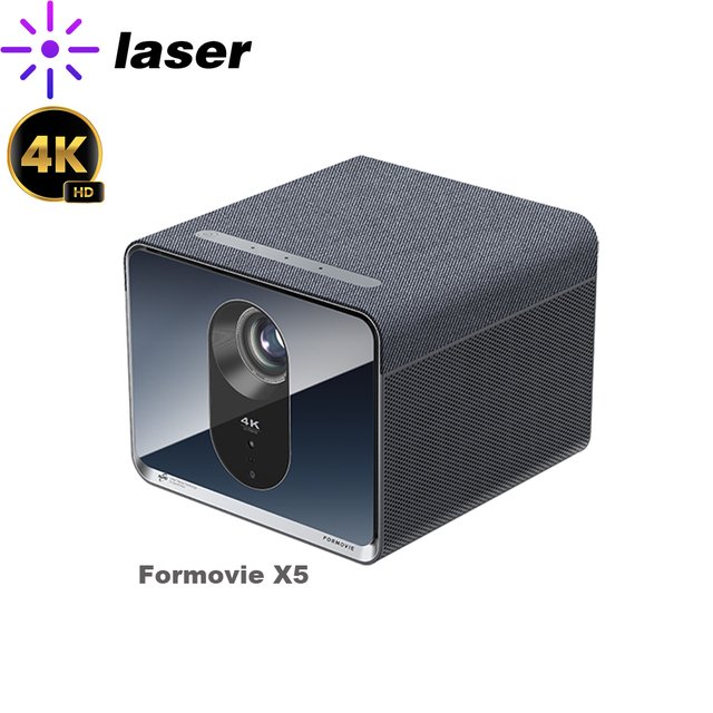 For X5 HDR10+ DLP Projector 4500 Lumens FHD 4K Laser Portable Mini Pocket HIFI Stereo Immersive Home Theater