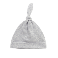 Gorro de Bebé Ecológico, Transpirable y de Alta Calidad al por Mayor, Talla Única Unisex para Recién Nacidos, Niños Pequeños, de Algodón con Nudo