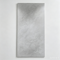 Carrelage en porcelaine effet marbre gris Hibiscus doré 600x1200mm, poli et émaillé, pour sols de villas modernes et décorations élégantes