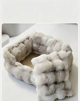 Coussin apaisant pour chat en fausse fourrure de lapin, ultra doux, rond, en forme de donut, antidérapant, lavable, nid douillet pour chats et petits chiens