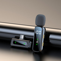 Mini microphone sans fil omnidirectionnel à clipser, type C, double émetteur-récepteur, réduction du bruit pour smartphone, appareil photo reflex numérique, vlog