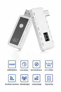 Kit Inalámbrico USB-C TX y HDMI RX Blanco <span class=keywords><strong>de</strong></span> 30M, 1080p, 60Hz, Plug and Play, Transmite Video/Audio <span class=keywords><strong>a</strong></span> <span class=keywords><strong>TV</strong></span>/Monitor desde Teléfono/Laptop - Product Image 2