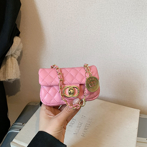 Lightweight 2026 New Mini Small Square Crossbody Bag Diamond Grid Embroidery Thread Fashion Chain <b>Purse</b> - Product Image 5