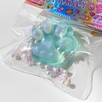 Grand jouet anti-stress en caoutchouc souple en forme de patte de chat Taba Crystal Cat's Claw, idéal pour les fêtes