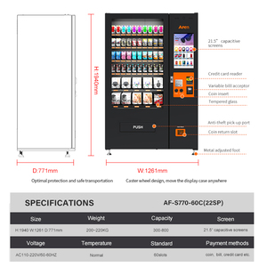 Máquina Expendedora Automática <span class=keywords><strong>de</strong></span> Bebidas y Accesorios Móviles AFEN, Popular en el Mercado <span class=keywords><strong>de</strong></span> América y Europa - Product Image 6