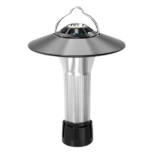 RN-1800 โคมไฟตั้งแคมป์แบบแสงคู่ 11.5 ซม. USB ชาร์จไฟได้ LED อลูมิเนียมอัลลอยด์ขาตั้งกล้องไฟตั้งแคมป์กลางแจ้ง - Product Image 2
