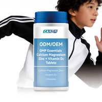 Comprimés de Calcium, Magnésium, Zinc + Vitamine D3 GMP Essentials pour Adultes et Adolescents, Qualité Alimentaire, Favorise des Os et des Dents Forts