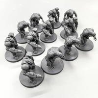 Layanan Pencetakan 3D Resin SLA Kustom untuk Model Karakter Miniatur Permainan Meja OEM MOQ Rendah