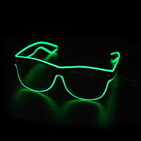 LED-Brille Neon-Party-Blinkbrille EL-Draht Leuchtende Gafas Luminöse Brille Neuartiges Geschenk Leuchtende Sonnenbrille Helle Lichteffekte