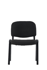 Groothandel Zwarte Goedkope <span class=keywords><strong>Reporter</strong></span> Stoel Zonder Armleuningen Stapelbare Bezoeker Stoel - Product Image 2