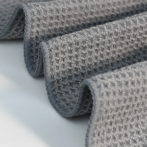 Custom Microfiber Towel Waffle Weave Cleaning Cloth Private Label OEM Factory Logo Print Wholesale Glass Towel Custom Size - Product Image 6