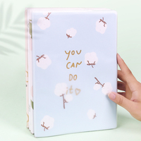 Cuaderno con Cubierta de PP con Estampado Floral Delicado, Tamaño B5, con Páginas Rayadas e Impresión en el Borde, para Estudiantes, con Logotipo Personalizado Disponible