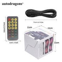 Autodragons APP Control DIY 20*64PX 1 Contrôleur 2 Panneaux d'affichage LED défilants programmables par application RGB pour Camionnette