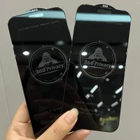 10 pièces 360 °   Film de protection d'écran en verre trempé anti-statique ESD pour iPhone 17 Air 16 Pro Max 16E 15 Plus 14 13 12 11 XS