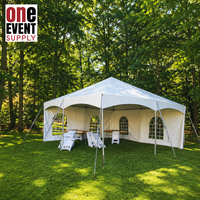 Carpa Tensada Impermeable de 20*20 pies para Eventos al Aire Libre, Bodas, Carpa Elástica de Aluminio 6061-T6 de Alta Resistencia para Fiestas Grandes