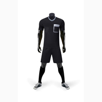 Drapeau personnalisé Arbitre de football Uniforme Paquet Ensemble 7v7 Pas Cher Football Gardien Uniformes pour Équipes