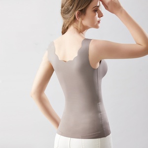 Abbigliamento per <span class=keywords><strong>allattamento</strong></span> in stile solido primavera ed estate reggiseno senza fili per donna a manica lunga <span class=keywords><strong>canottiera</strong></span> da donna che allatta - Product Image 3