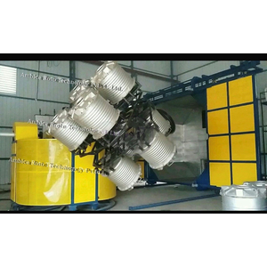 Machine de rotomoulage biaxiale à 4 bras, équipement de fabrication automatique de réservoirs en plastique, machine de moulage rotatif industrielle - Product Image 1