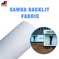 Bannière textile rétroéclairée 3P de qualité supérieure pour stand de salon professionnel, vitrine et décors de scène