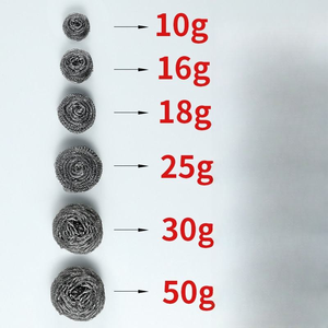 Resistente <span class=keywords><strong>in</strong></span> <span class=keywords><strong>acciaio</strong></span> inossidabile lana Scrubber spugna di qualità Premium cucina tamponi per pulire piatto palla per una pulizia efficiente - Product Image 6