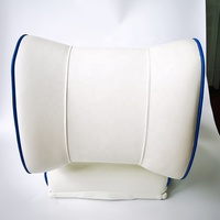 Siège de capitaine pliable pour bateau ponton, siège de pont de yacht, accessoire de bateau, fournitures marines, blanc + bleu ABS/PU
