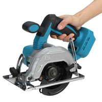 Scie circulaire de table sans balais rechargeable 21V, mini 5 pouces, pour la découpe du métal et du bois, avec jeu d'outils