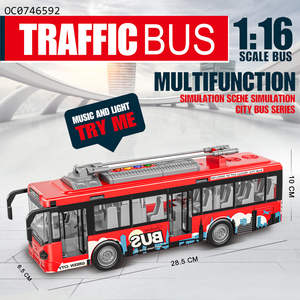Model Plastic Friction Powered Car Door Opening <strong>Red</strong> Double Decker <strong>Bus</strong> <strong>Toy</strong> - Product Image 2