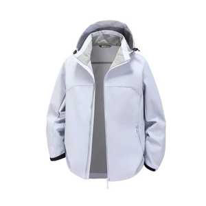 Windproof Jacket With Inner Liner Solid Color Contrast Winter Outdoor Workwear Team Uniform Corporate Use - Product Image 1