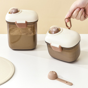 Food Storage Container Rectangle <b>Clip</b>-On Lid Airtight For Powder Coffee Snacks Travel Portable - Product Image 3