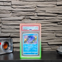 Plaque de protection arrière Gstar en TPU à paillettes dégradées avec clip en acrylique transparent pour cartes gradées PSA