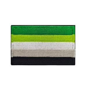 Stok bordir Gay Pride LGBT non-biner Pride Badge Patch dengan <span class=keywords><strong>Hook</strong></span> <span class=keywords><strong>and</strong></span> <span class=keywords><strong>Loop</strong></span> - Product Image 3