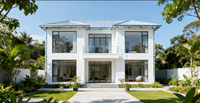 Ciment imperméable à l'eau de structure métallique de deux-trois étages préfabriqué à construction rapide moderne pour les panneaux Econel pour le salon de villa duplex