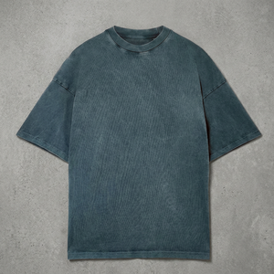 Camiseta Extra Grande Vintage para Hombre - 100% Algodón Grueso, Ecológica y Transpirable, Logotipo Personalizado, Anti-UV, Secado Rápido - Product Image 2