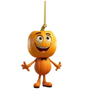 Décorations d'Halloween en plastique en forme de citrouille Jack-O'-Lantern, ornements suspendus de style classique pour les fournitures de fêtes en gros - Product Image 3
