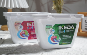 IKEDA Cápsulas de Lavandería Hipoalergénicas 3 en 1 de Alta Eficiencia, Detergente Orgánico para Piel Sensible, Proveedor de Limpieza de Ropa - Product Image 4