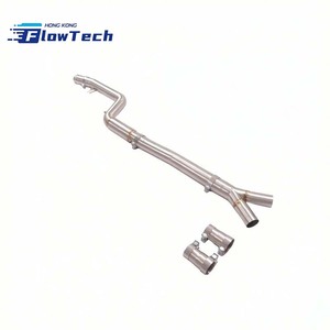 ท่อไอเสียกลางสแตนเลส 304 ความยาวเท่ากันสำหรับ BMW G05 X5 40i B58 พร้อมระบบเรโซเนเตอร์เพิ่มประสิทธิภาพ - Product Image 3