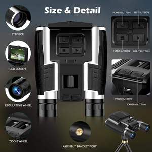 Nouveau DT40 2.5K 1080P 32mm objectif 8 fois zoom numérique jumelles appareil photo numérique jumelles avec écran rabattable de 2.4'' - Product Image 3