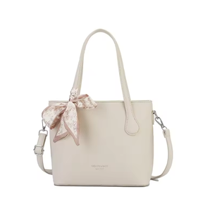 Fashionable and minimalist designer single shoulder crossbody bag <b>handbag</b> bow <b>scarf</b> tote bag - Product Image 4