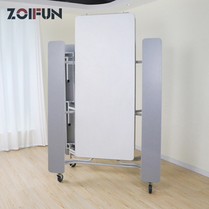 ZOIFUN Customized Furniture 29.53" X 70.87" Desktop 12 <strong>Seats</strong> Classic Mobile Folding <strong>Bench</strong> Canteen <strong>Dining</strong> Tables - Product Image 3