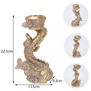 Udeco Offre Spéciale Chandelier <span class=keywords><strong>Dragon</strong></span> Doré Personnalisé Ornements Figurine <span class=keywords><strong>Dragon</strong></span> 3D <span class=keywords><strong>Bougeoir</strong></span> en Résine pour Cadeaux Décoration de la Maison - Product Image 6